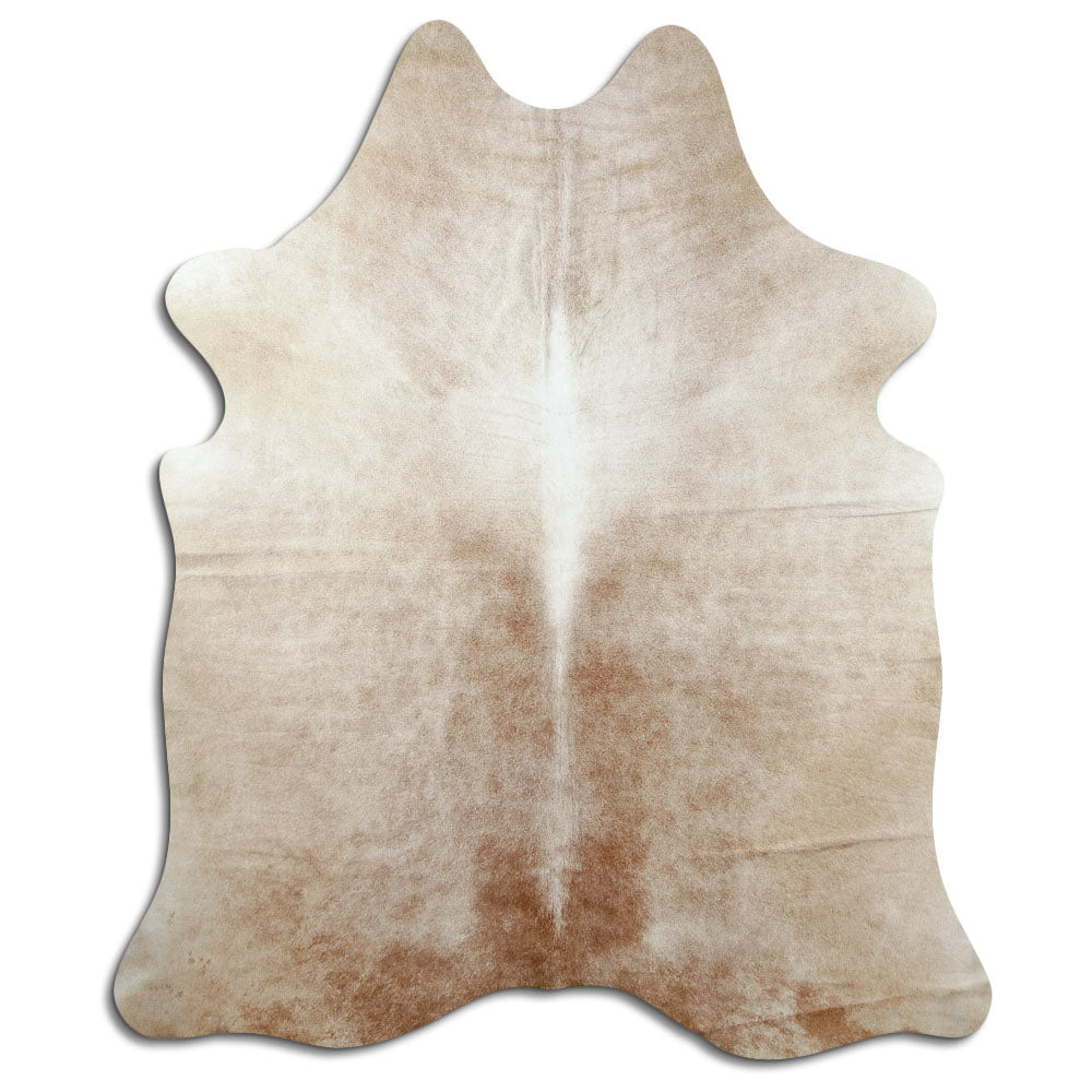 Brown cowhide rug L