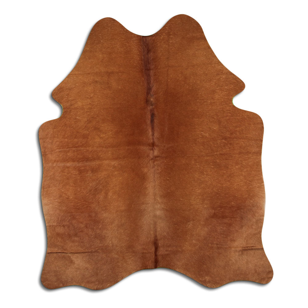 Hnědá hovězí kůže M