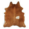 Brown cowhide rug XL