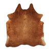 Brown cowhide rug L