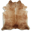 Brown cowhide rug XL