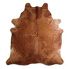 Brown cowhide rug XXL