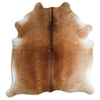 Brown cowhide rug XL