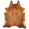 Brown cowhide rug XXL