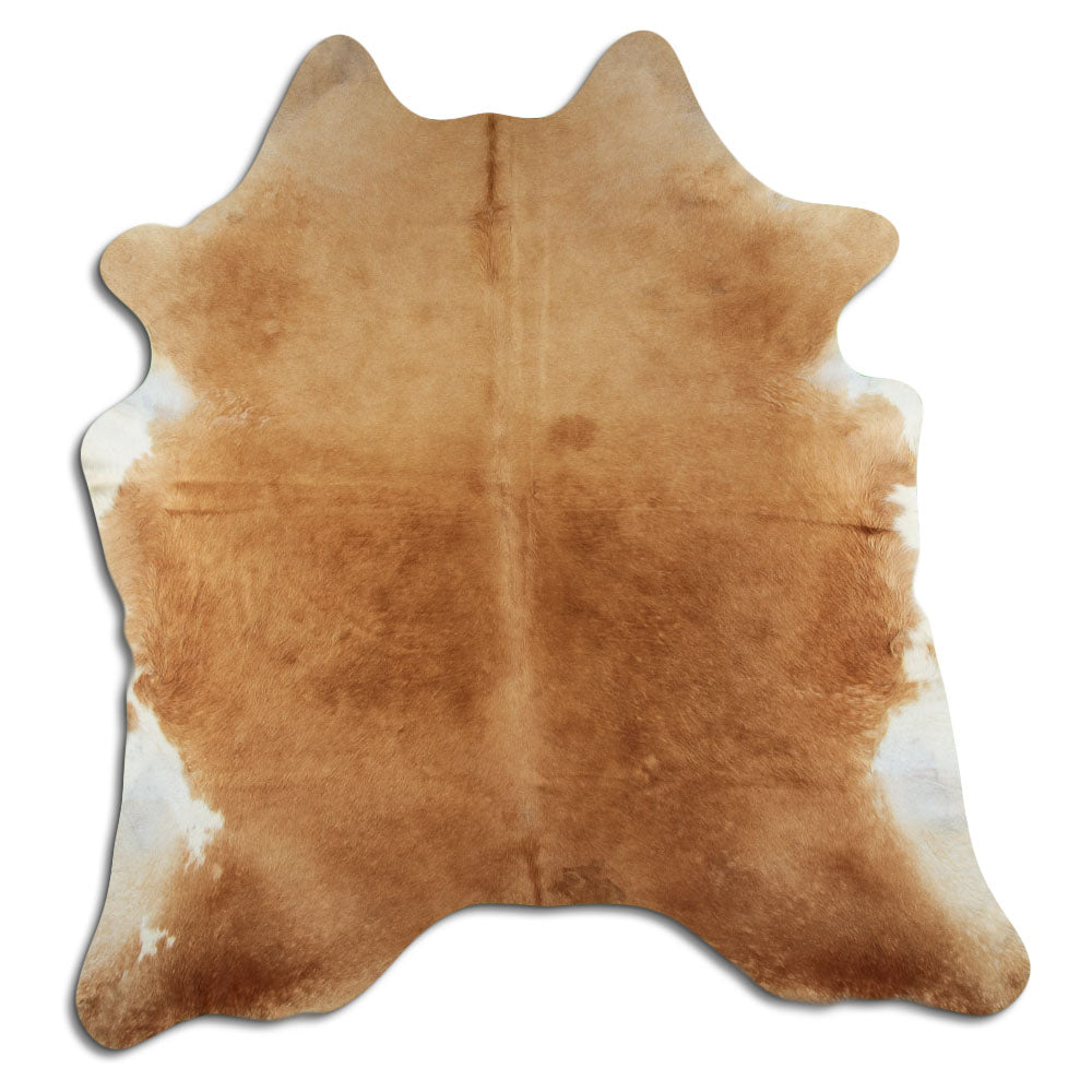 Brown cowhide rug XXL