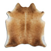 Brown cowhide rug L