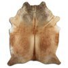 Brown cowhide rug XXL