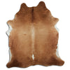 Brown cowhide rug XXL