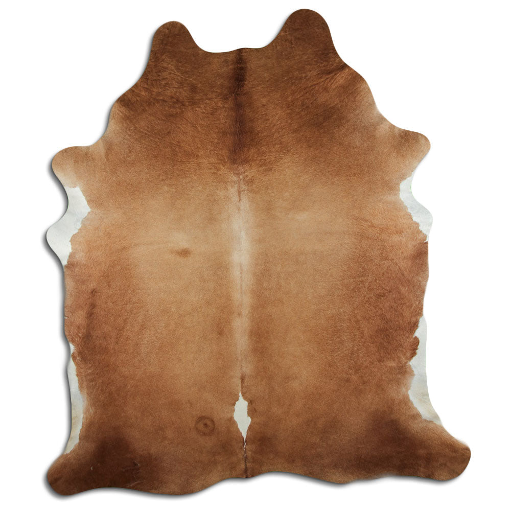 Brown cowhide rug XXL