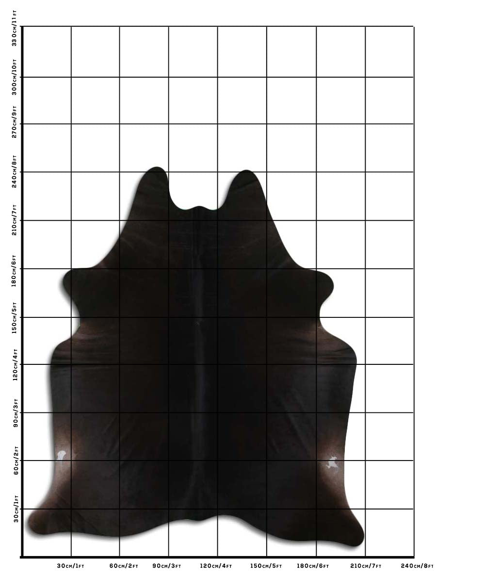 Hnědá hovězí kůže XXL