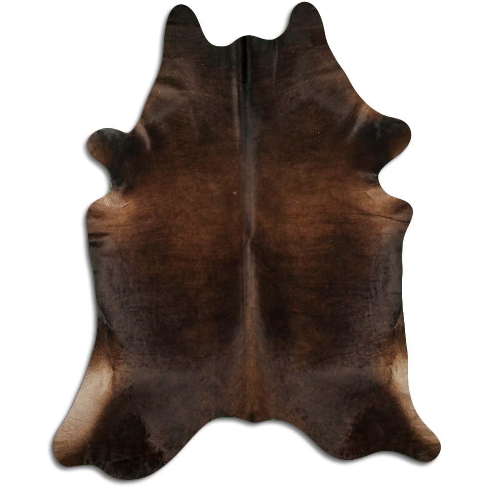 Hnědá hovězí kůže XL