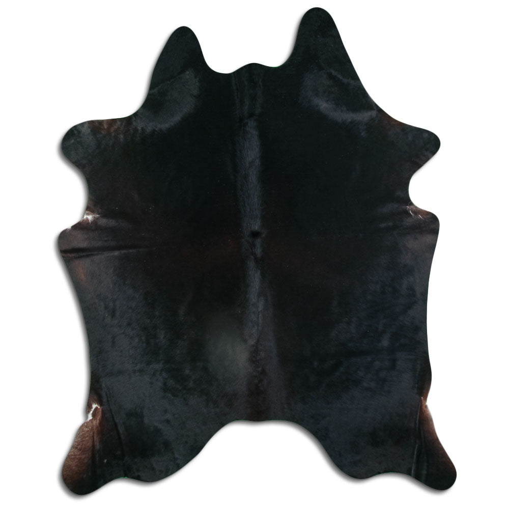Brown cowhide rug XL