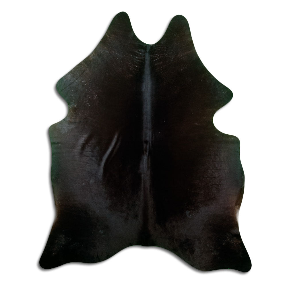 Brown cowhide rug L