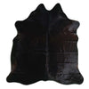 Brown cowhide rug XL