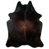 Brown cowhide rug XXL