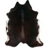 Brown cowhide rug XXL