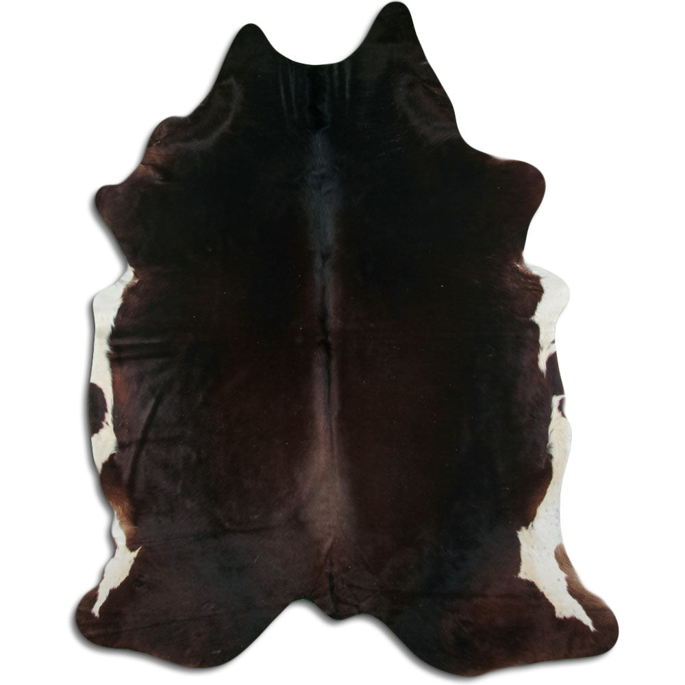 Brown cowhide rug XXL
