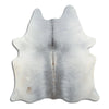 Grey cowhide rug L