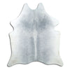 Grey cowhide rug M