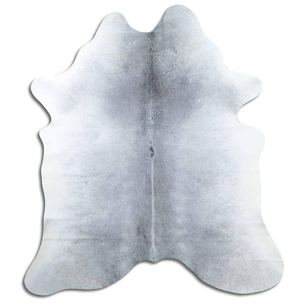 Grey cowhide rug M