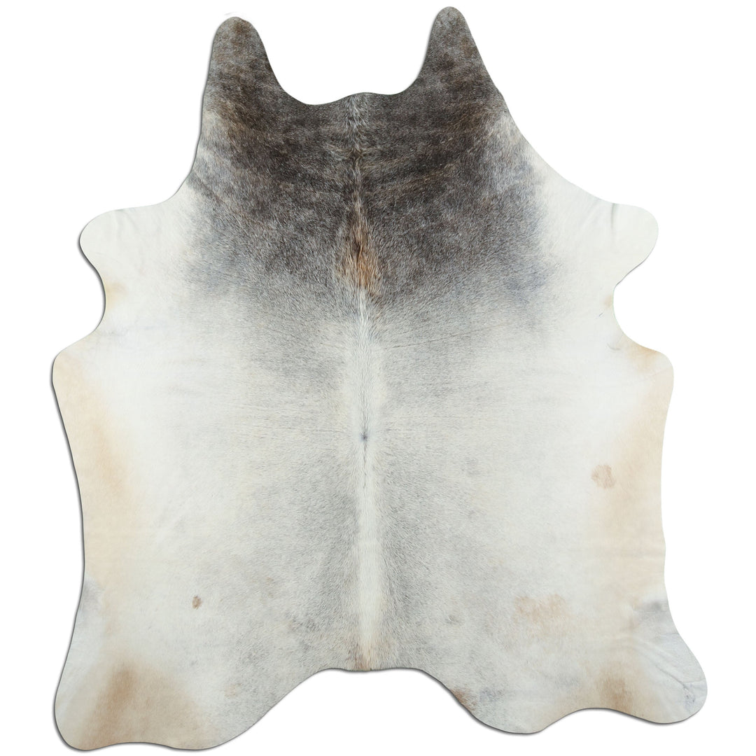 Grey cowhide rug L