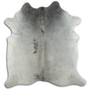 Grey cowhide rug L