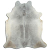 Grey cowhide rug XXL