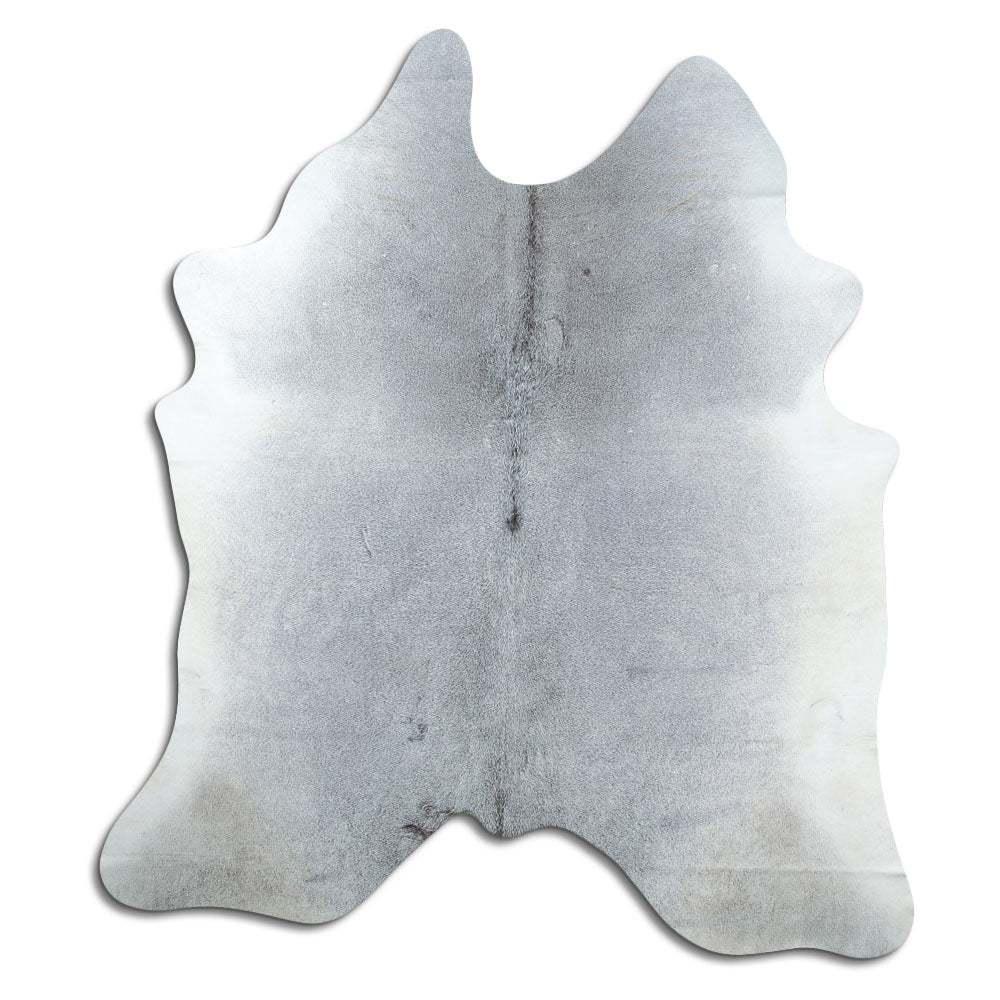 Grey cowhide rug XL