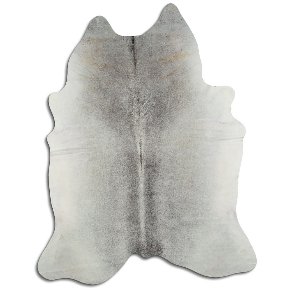 Grey cowhide rug XL