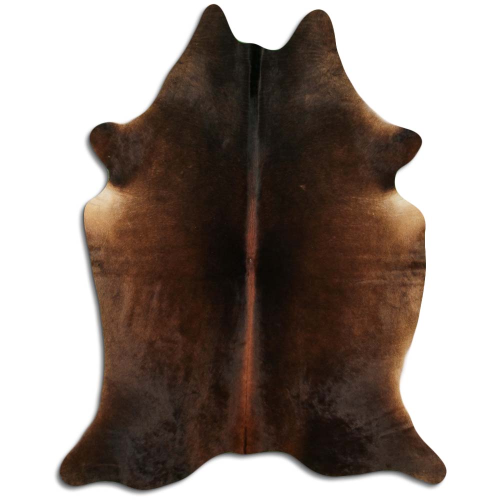 Hnědá hovězí kůže L