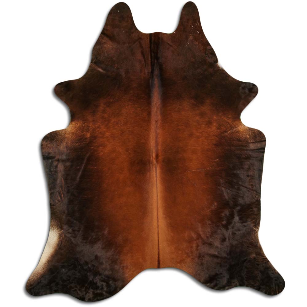 Hnědá hovězí kůže L