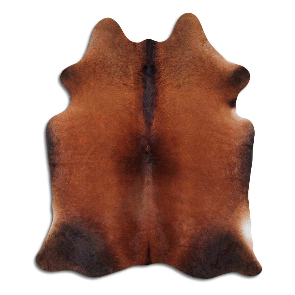 Rudas karvės kailis L