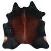 Brown cowhide rug L