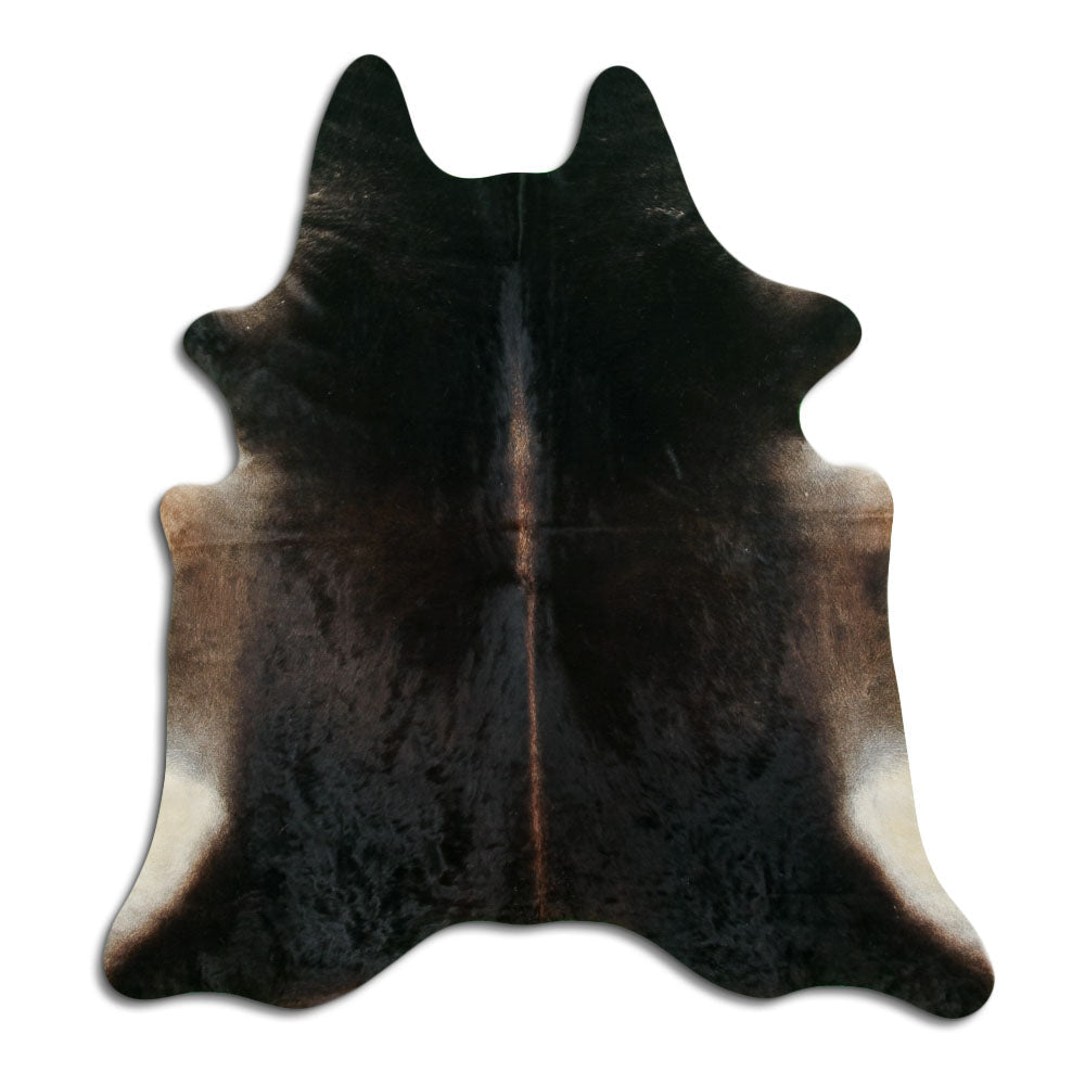 Brown cowhide rug XL