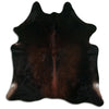 Brown cowhide rug L