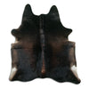 Brown cowhide rug L