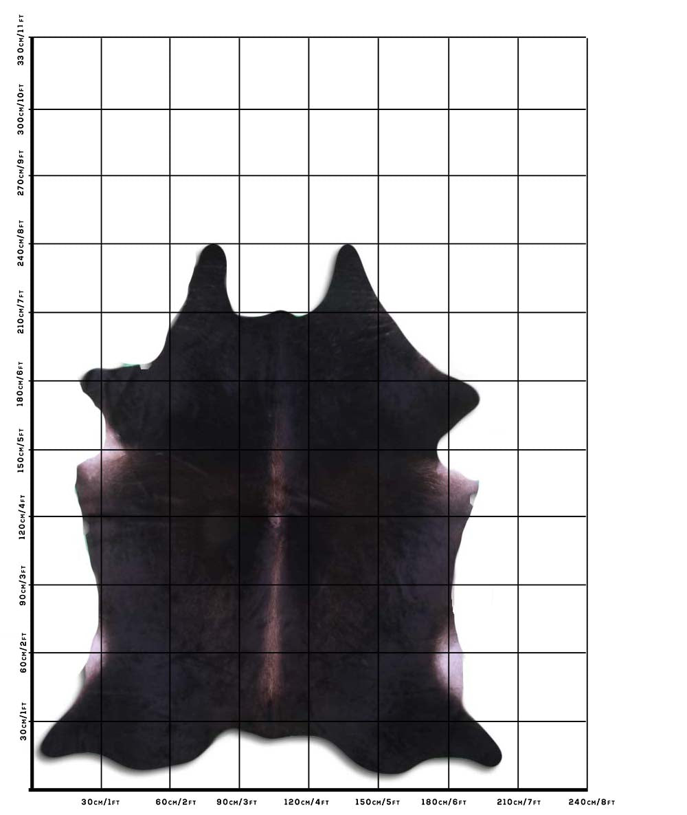 Hnědá hovězí kůže XXL