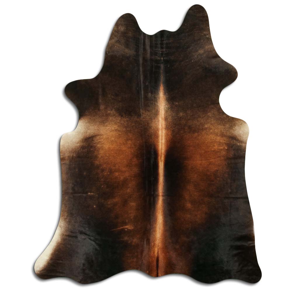 Hnědá hovězí kůže L