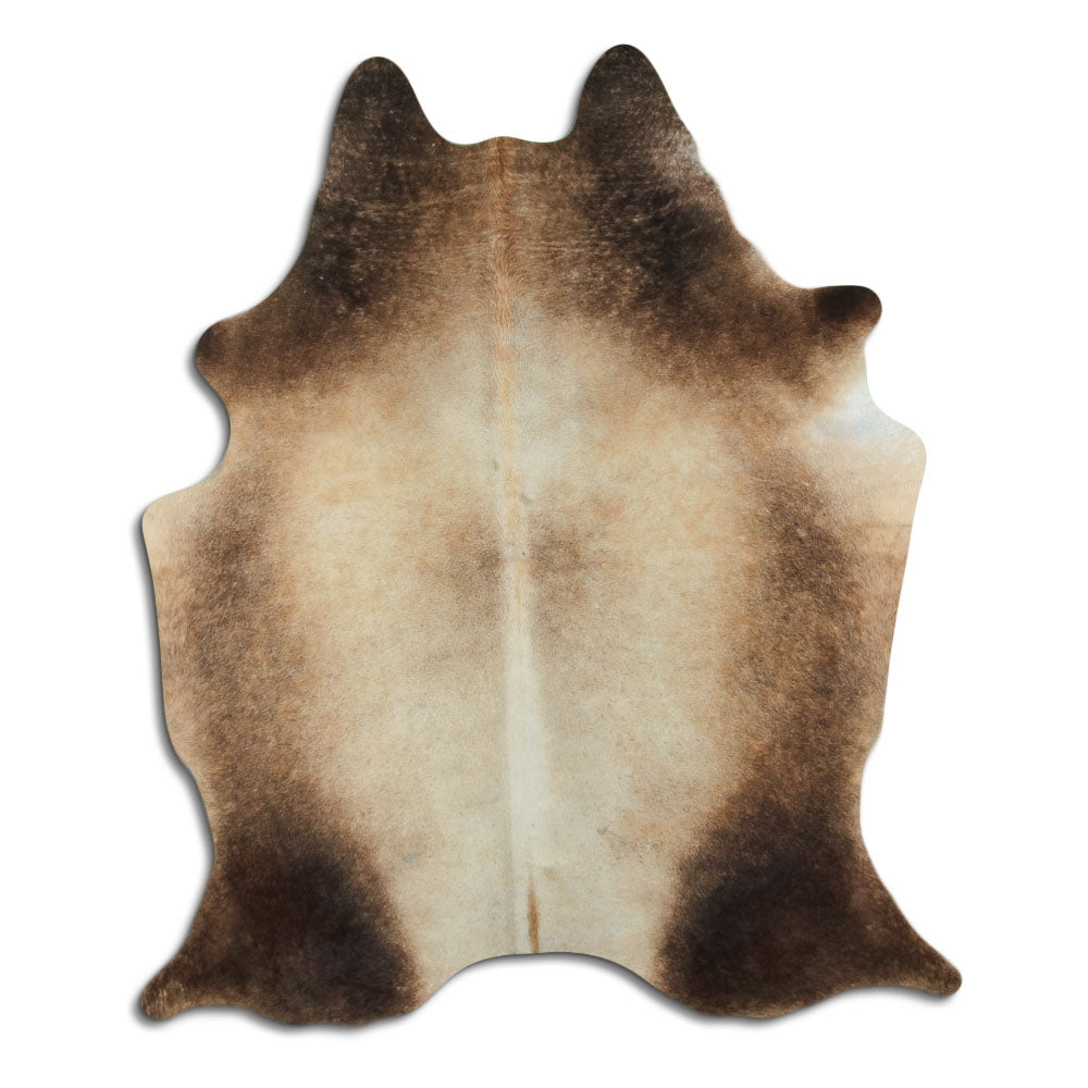 Hnědá hovězí kůže L