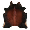 Brown cowhide rug M