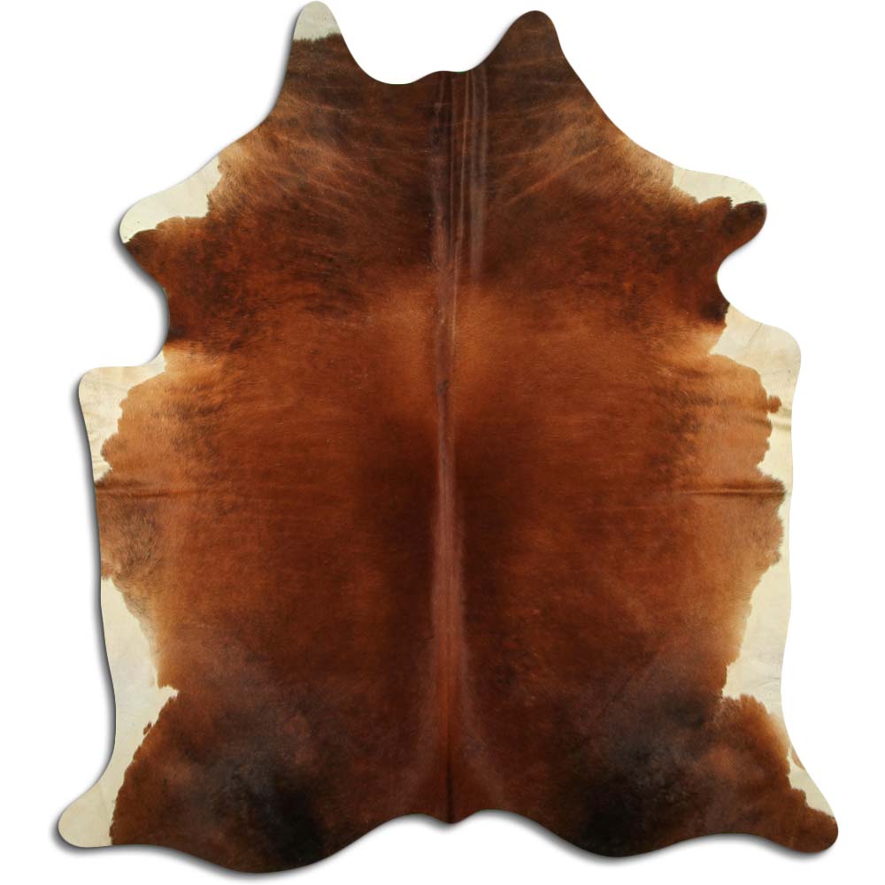 Hnědá hovězí kůže XL