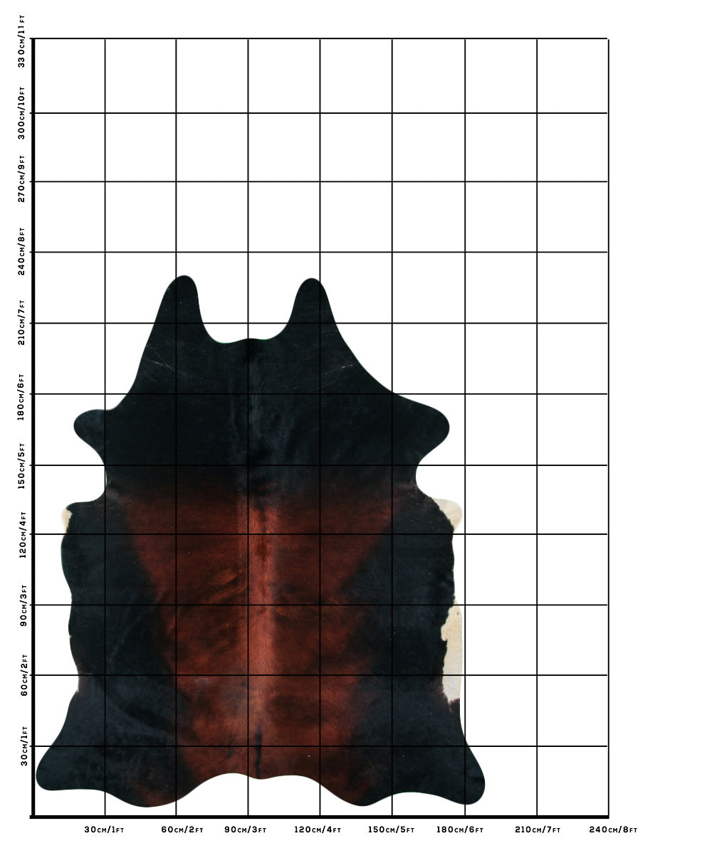 Tříbarevná hovězí kůže XXL