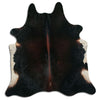 Brown cowhide rug XL