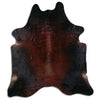 Brown cowhide rug XL