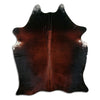 Brown cowhide rug XL