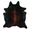 Brown cowhide rug XL