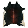 Brown cowhide rug XXL