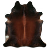Brown cowhide rug XL