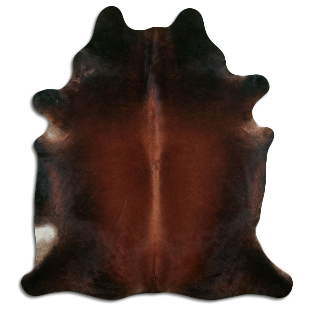 Brown cowhide rug XL