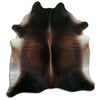 Brown cowhide rug XXL